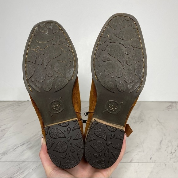 New! Born Morocco Brown Distressed Suede Bootie 6 1/2 - Picture 13 of 14